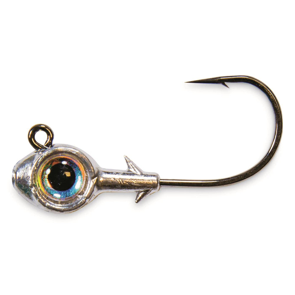 Z-MAN Trout Eye Finesse 3-16oz jighead with keeper barbs securing ElaZtech baits.