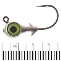Z-Man Trout Eye Finesse jighead with oversized 3D eyes for better visibility