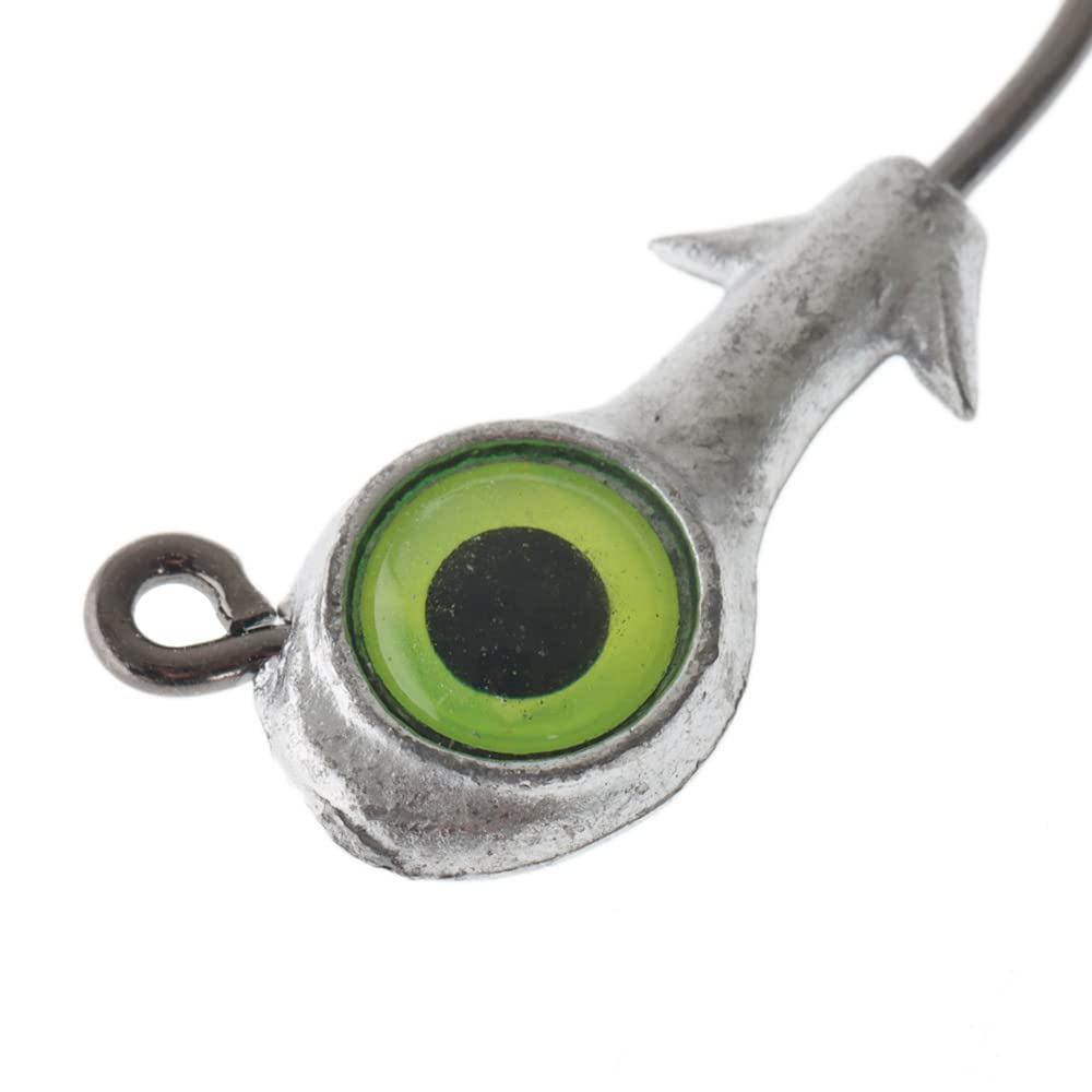 Z-MAN Trout Eye Finesse jighead featuring a 1/0 Mustad UltraPoint hook for reliable hookups.