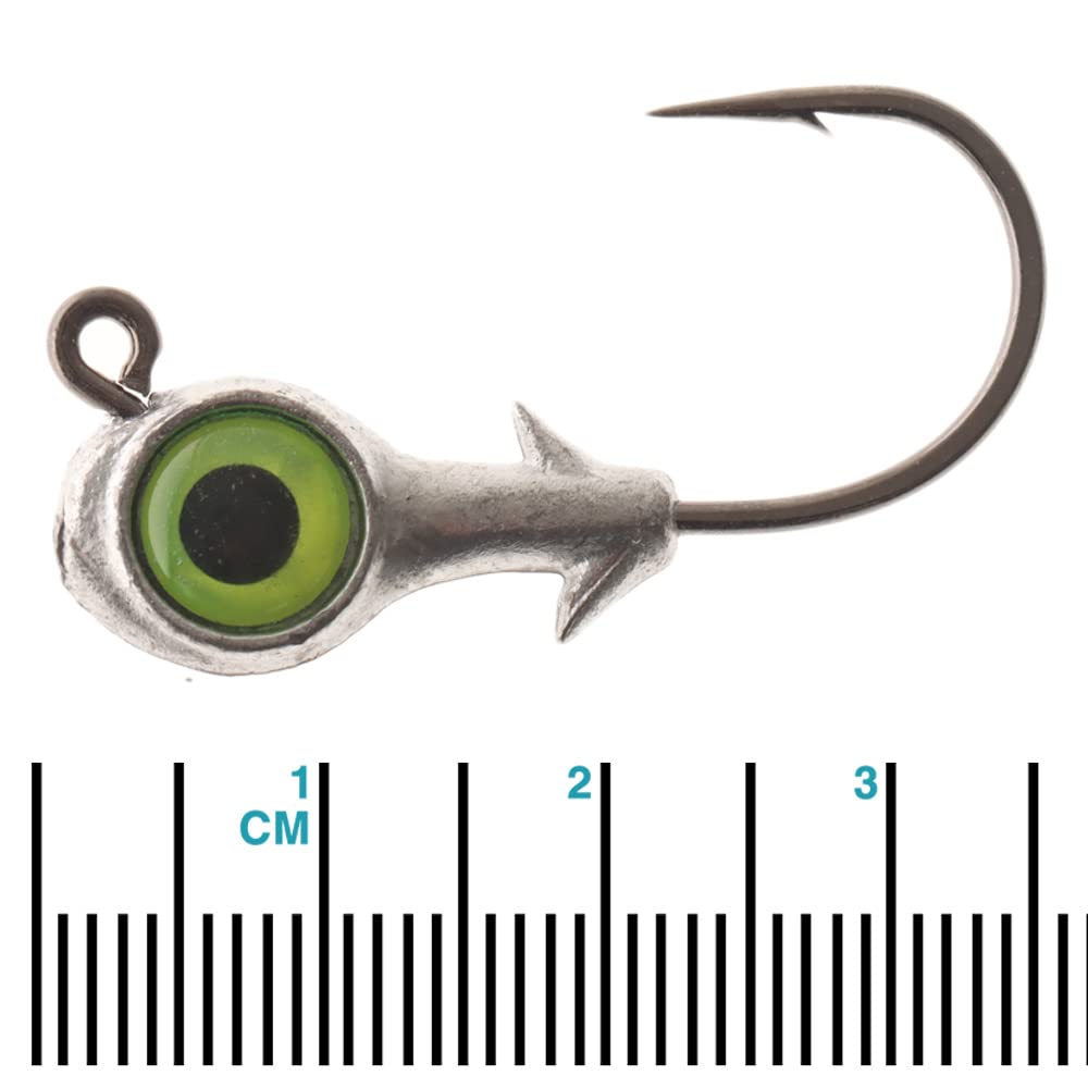 Z-MAN Trout Eye Finesse jighead with molded keeper for secure plastic retention.
