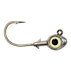 Z-Man Trout Eye Finesse jighead with 3D eyes for lifelike presentation.