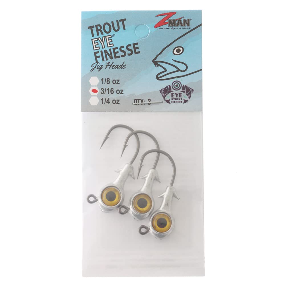 Z-Man Trout Eye Finesse keeper barbs securing ElaZtech and conventional plastics