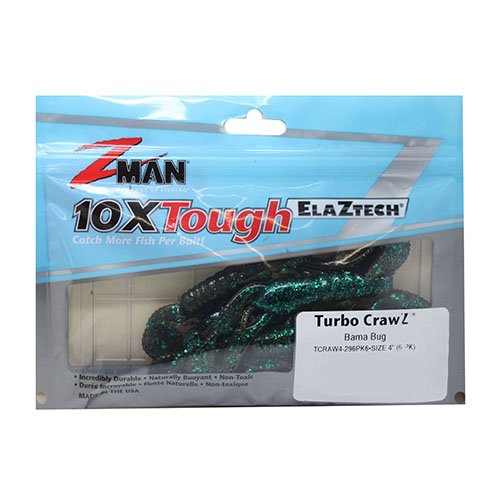 Z-Man Turbo CrawZ Bait action shot showcasing lifelike movement for multiple rigs