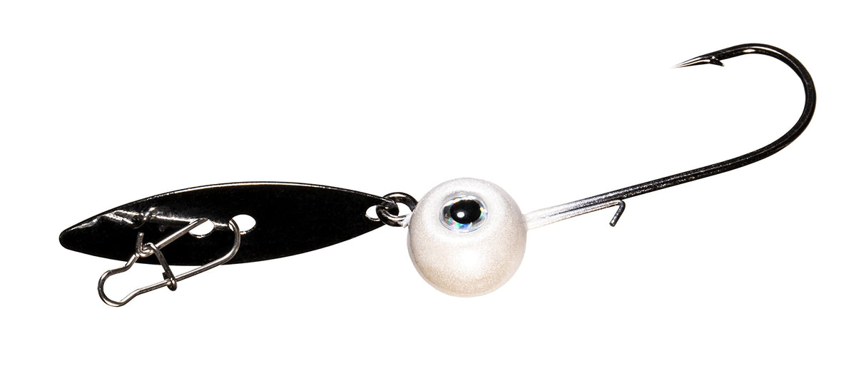 Z-MAN WillowVibe 3/8 oz Pearl 2 Pack delivers rapid vibration for schooling fish.