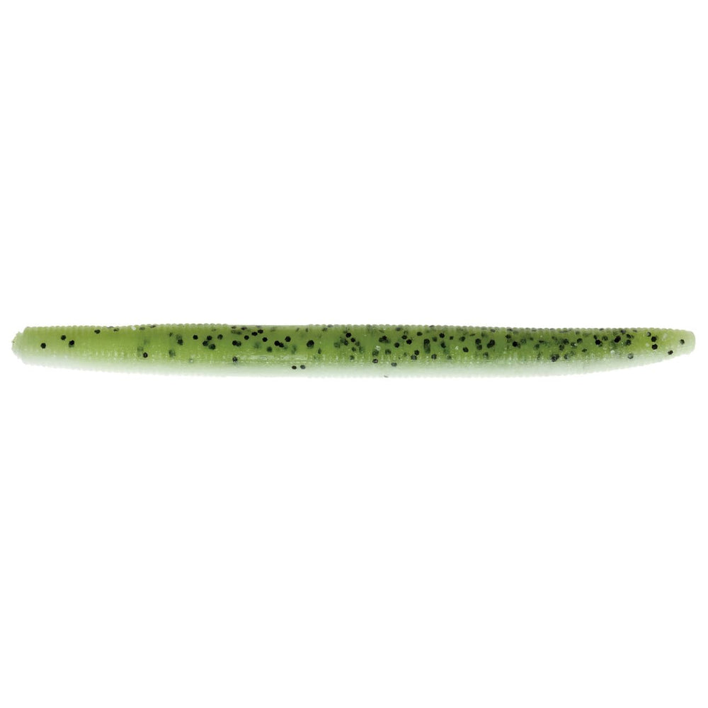 Z-Man Zinker 5in Pearl salt-impregnated bait for controlled sinking.