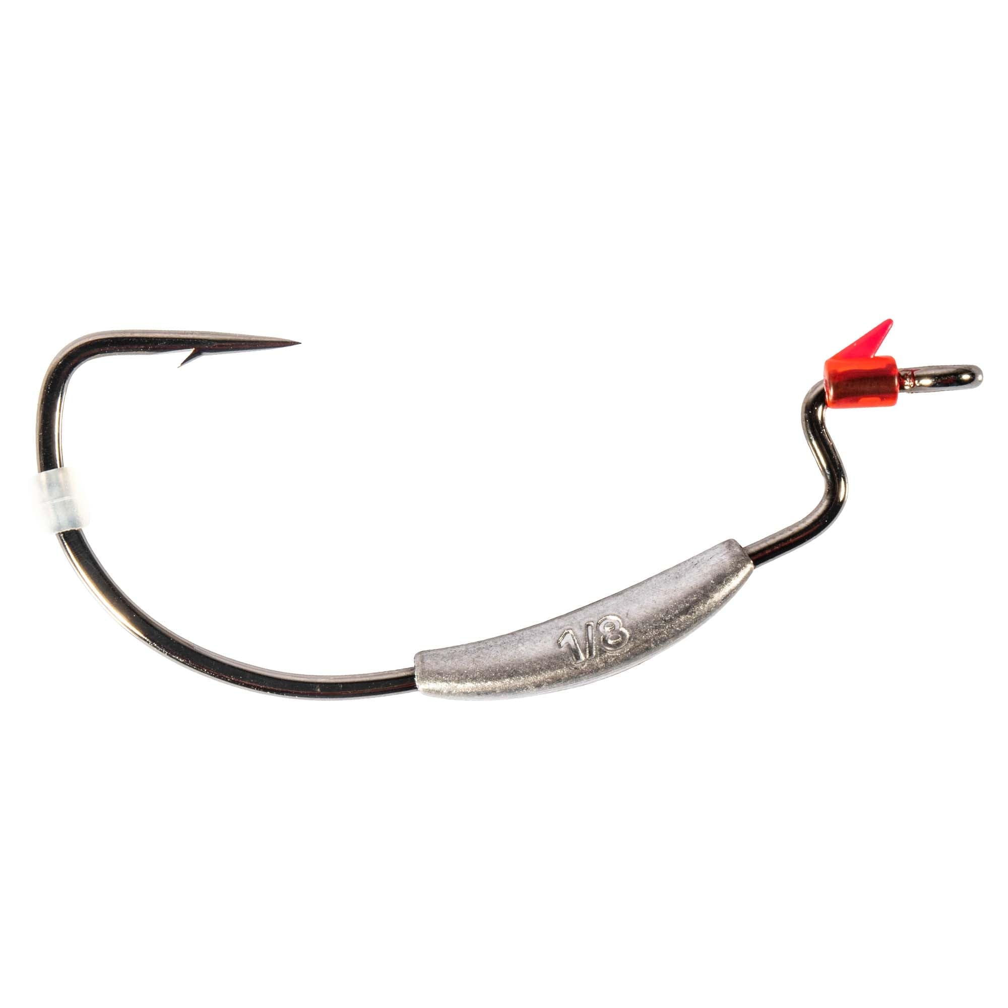 Z-Man ZWG50-18PK3 weighted swimbait hook with neck keeper for secure ElaZtech plastics during casts.