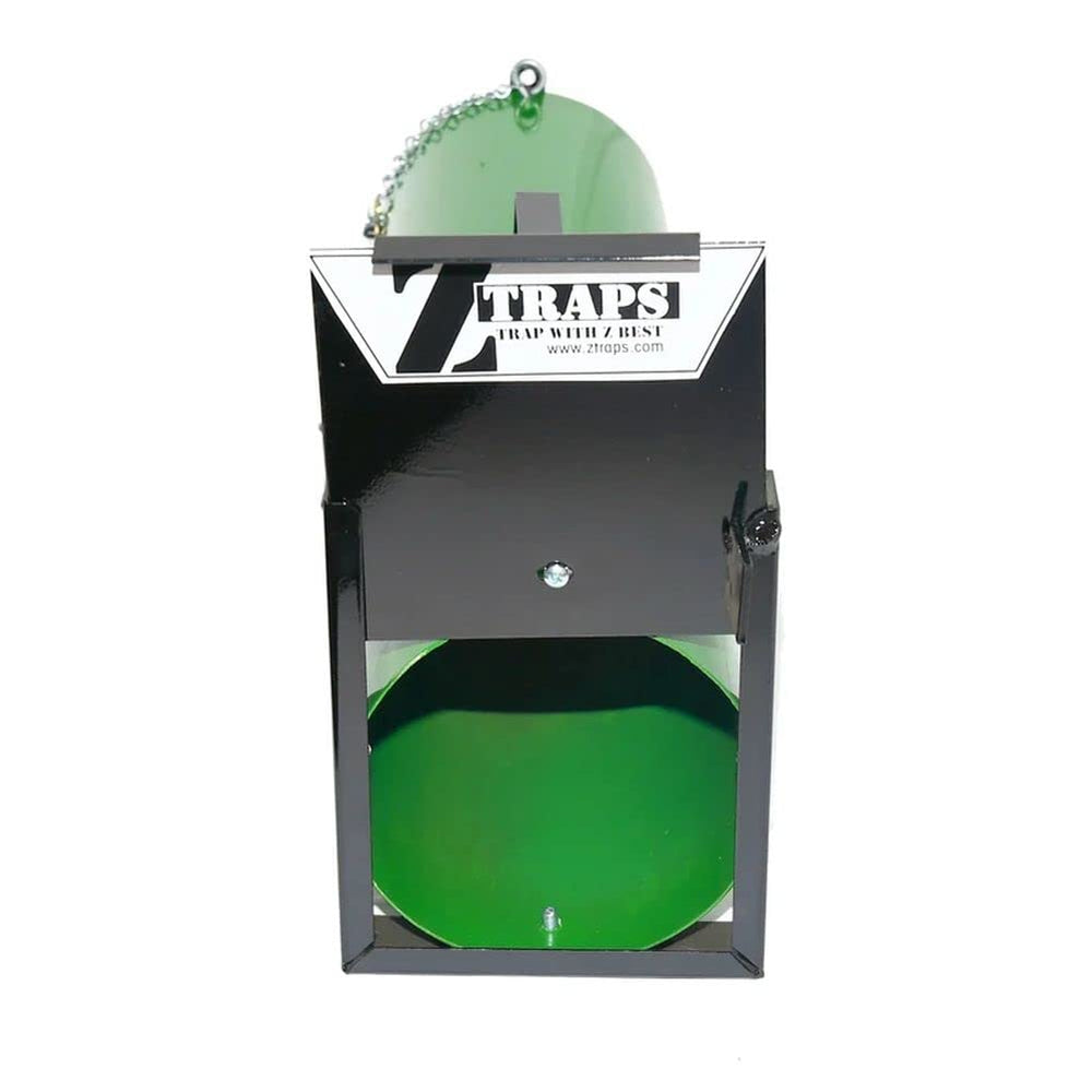 Z TRAP Ztraps 6in dia solid aluminum trap with door open for quick setup
