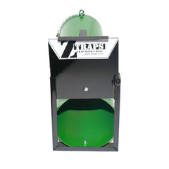 Z TRAP Ztraps 6in dia solid aluminum trap with door open for quick setup