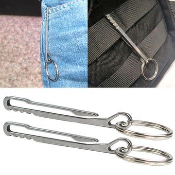 Zaagot stainless-steel pocket clip offers durable, rust-resistant storage for keys and tools