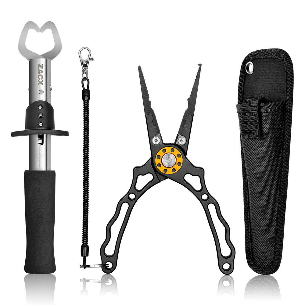 ZACX fish lip gripper ergonomic-handle enables comfortable one-handed releases.