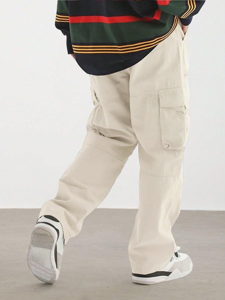 ZAFUL cargo pants drawstring waist for adjustable comfort in apricot.
