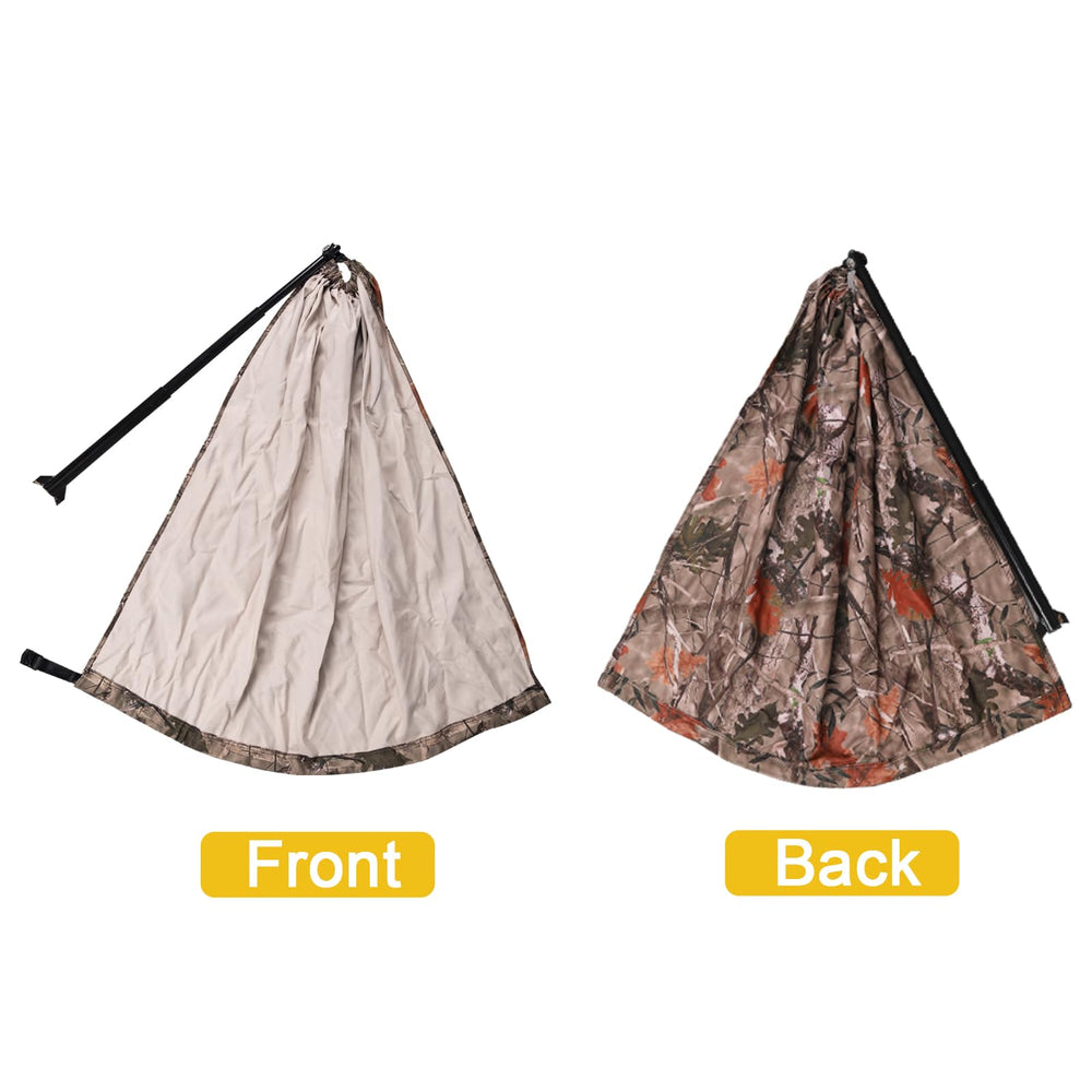 ZAIXIA lightweight camping stool stays portable for hikes and car camping alike.