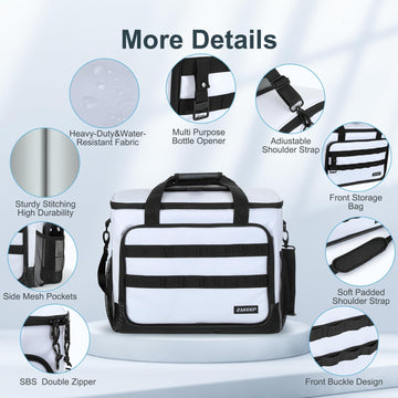 ZAKEEP Soft Cooler Bag 10 mm foam insulation keeps items cool