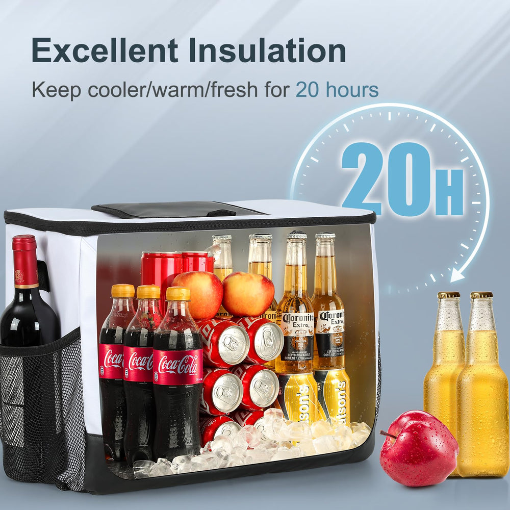 ZAKEEP Soft Cooler Bag interior compartments for organization