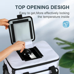 ZAKEEP Soft Cooler Bag large capacity layout designed for 30 cans