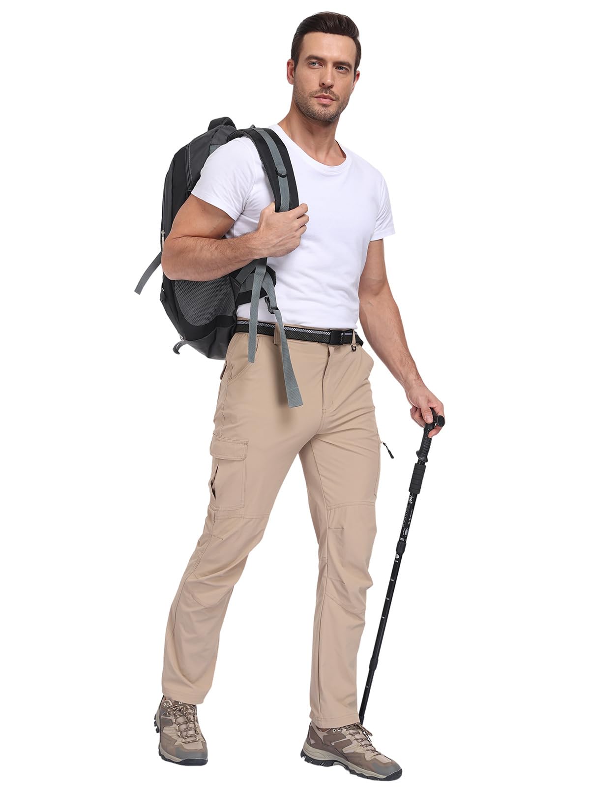 Zalify men's cargo hiking pants outdoors usage for hiking or fishing