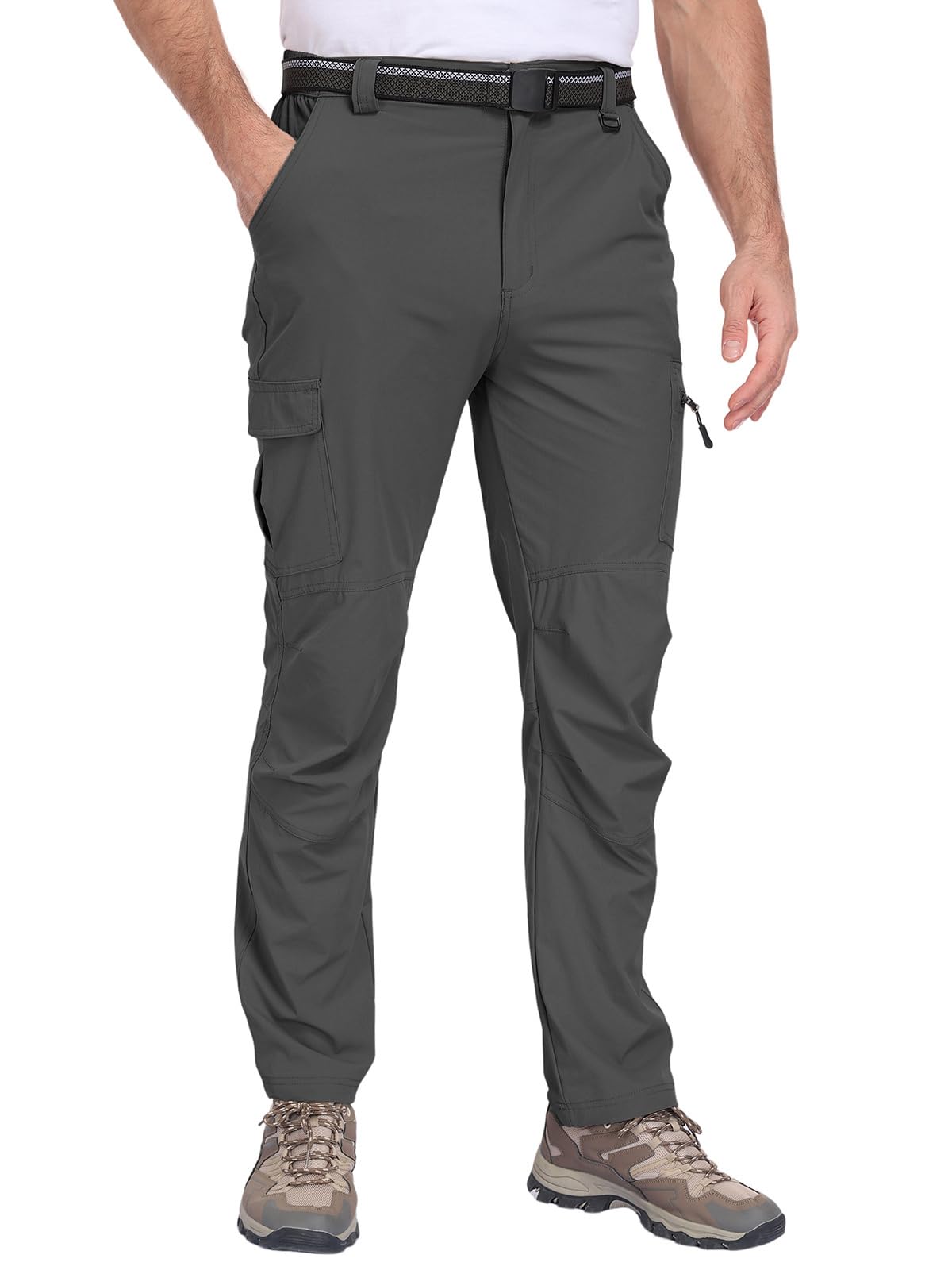 Zalify cargo pockets layout side view showing versatile storage options.