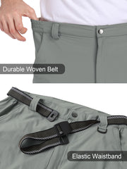 Zalify men's cargo hiking pants six-pocket design securely holds tools and essentials.