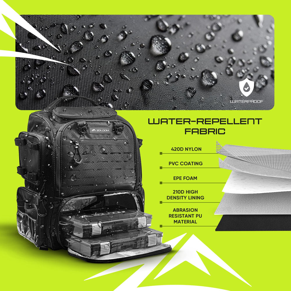 Zaloom reflective stripes enhance visibility on night fishing trips