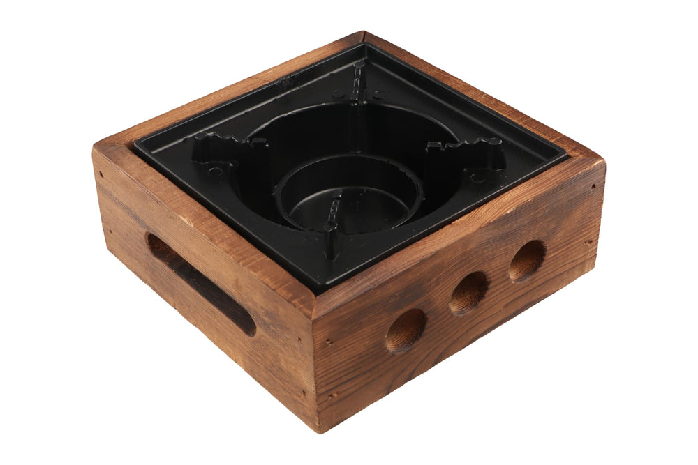 Zaoalife stove with fixed rack supporting heavy pots