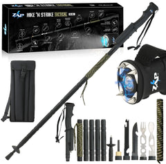 Zap Hike N Strike collapsible 5-tube design enables compact trail carry.