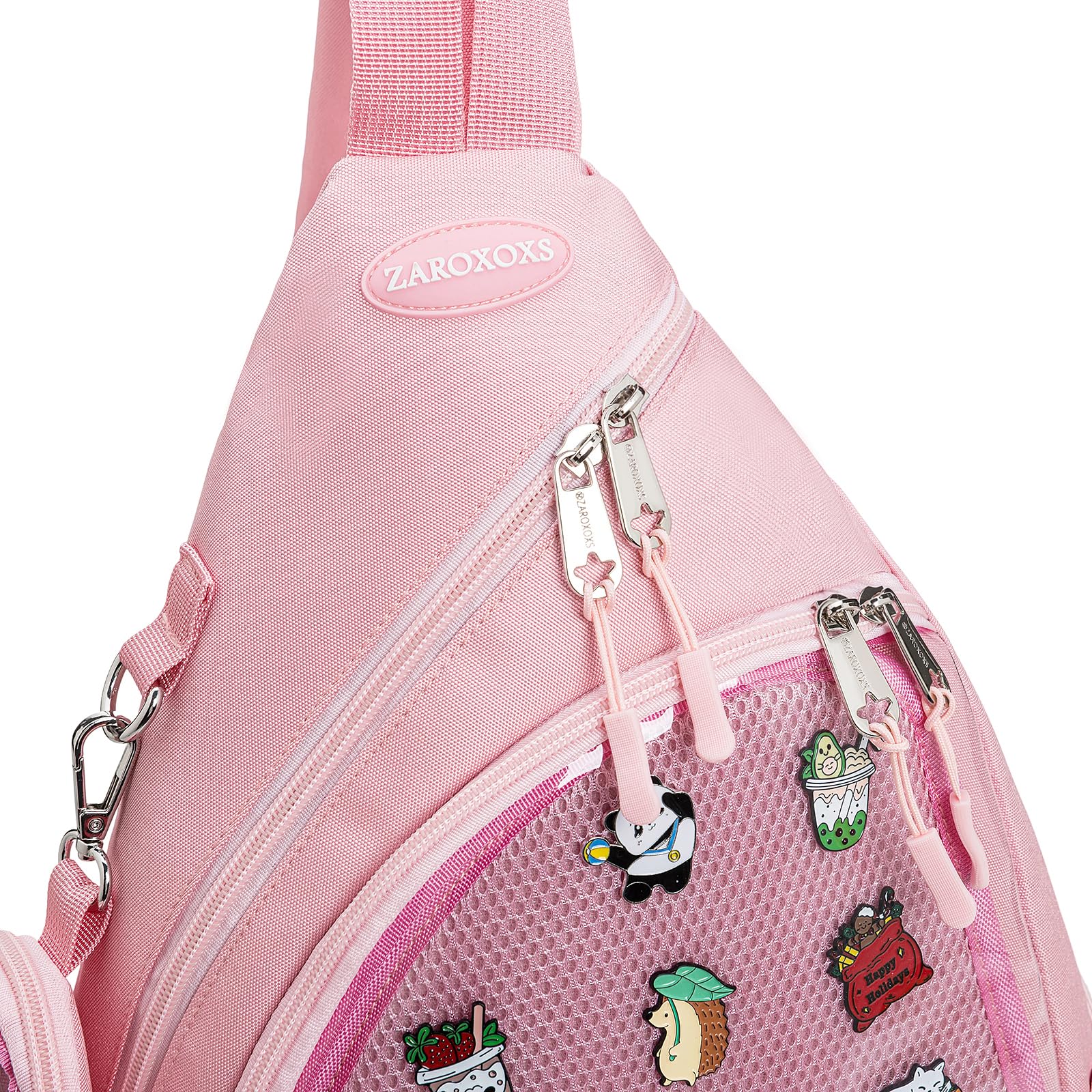ZAROXOXS Ita Bag mesh pocket outside supports quick stash of items.