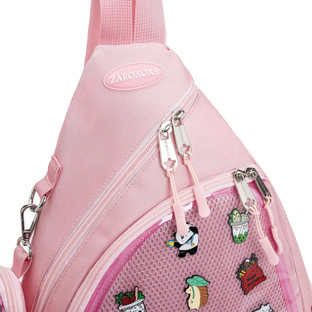 ZAROXOXS Ita Bag mesh pocket outside supports quick stash of items.
