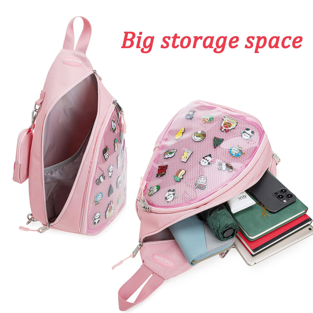 ZAROXOXS Ita Bag zipper details indicate reliable durability during travel.
