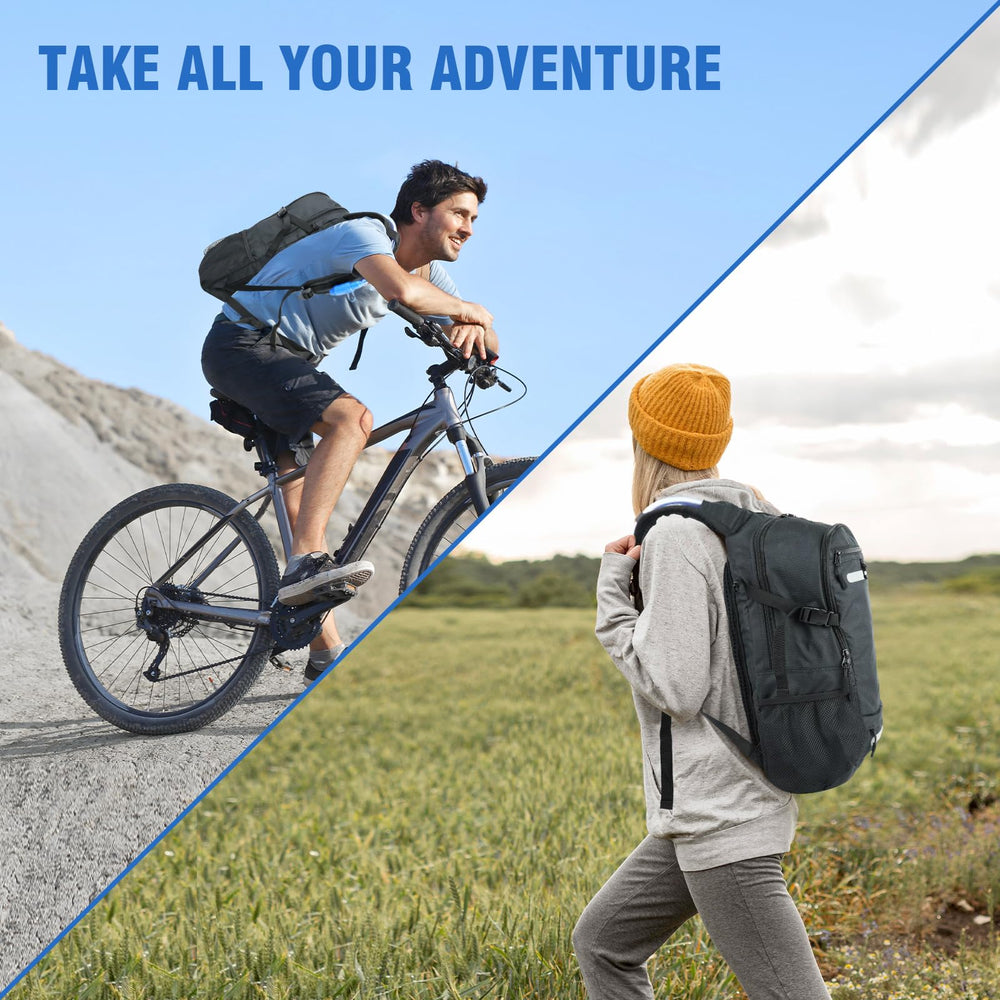 Zavothy durable multi-pocket design helps stay organized for commuting and adventures.