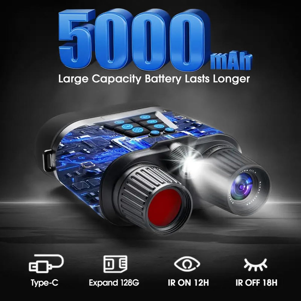 ZBFACAI 5000mAh battery life supports long adventures without frequent recharging