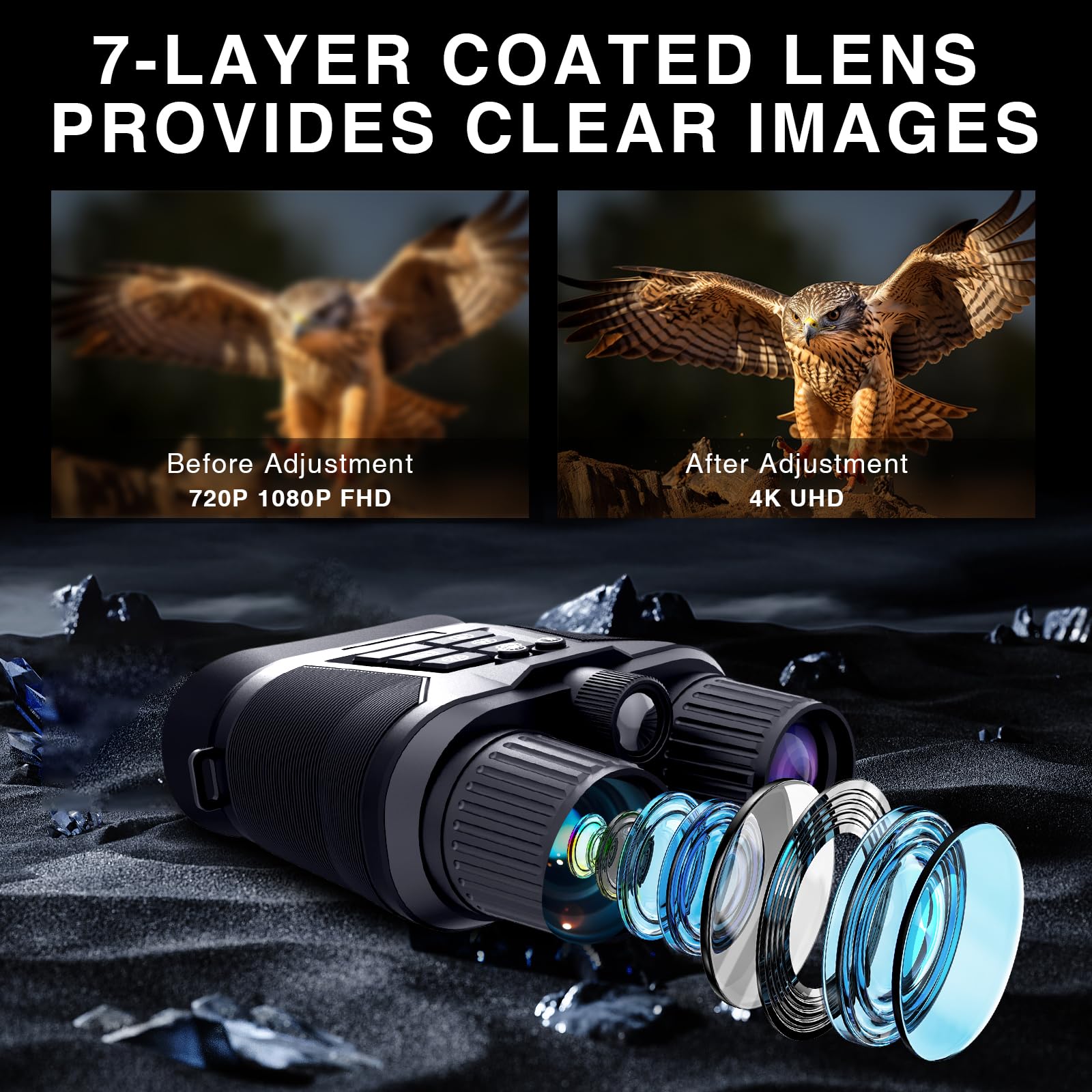 ZBFACAI goggles 40MP photo capability highlights crisp stills in low light