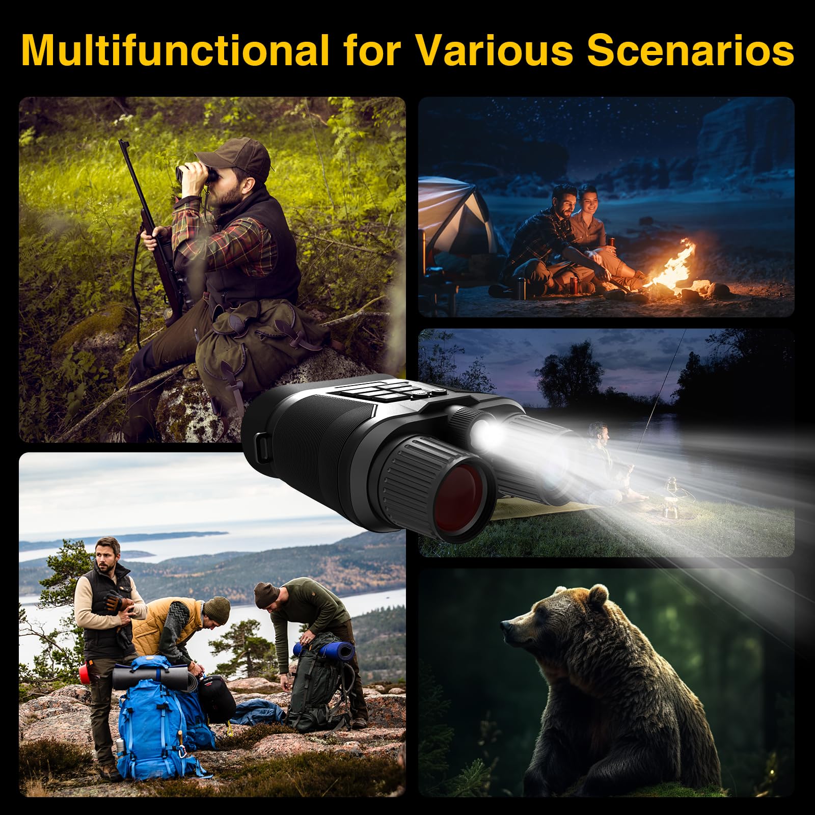 ZBFACAI tactical flashlight illumination adds aid in darkness or signaling