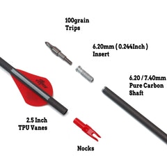 ZE ZHAN-E ARCHERY 400 spine arrow stabilizes outdoor shooting for consistent groupings.