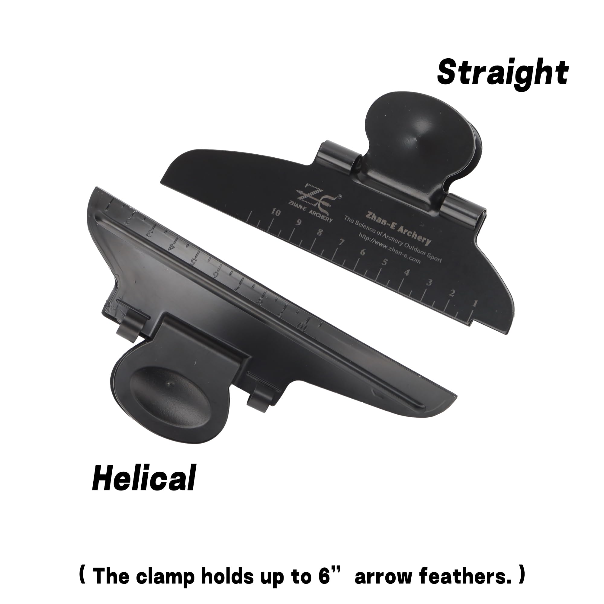 ZE ZHAN-E ARCHERY straight clamp supports straight fletches for consistent glue-up.