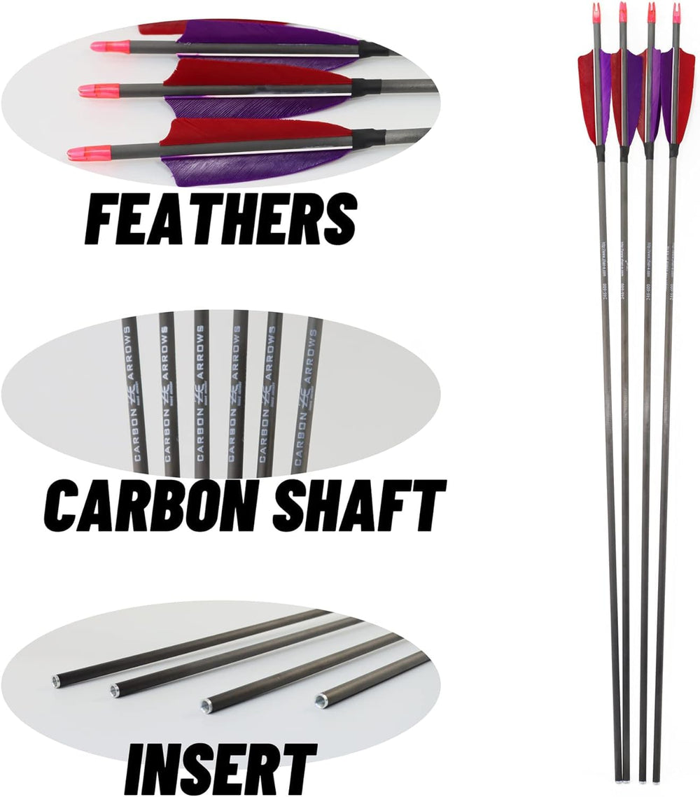 ZE ZHAN-E ARCHERY plastic red nocks for durable mounting and easy alignment.