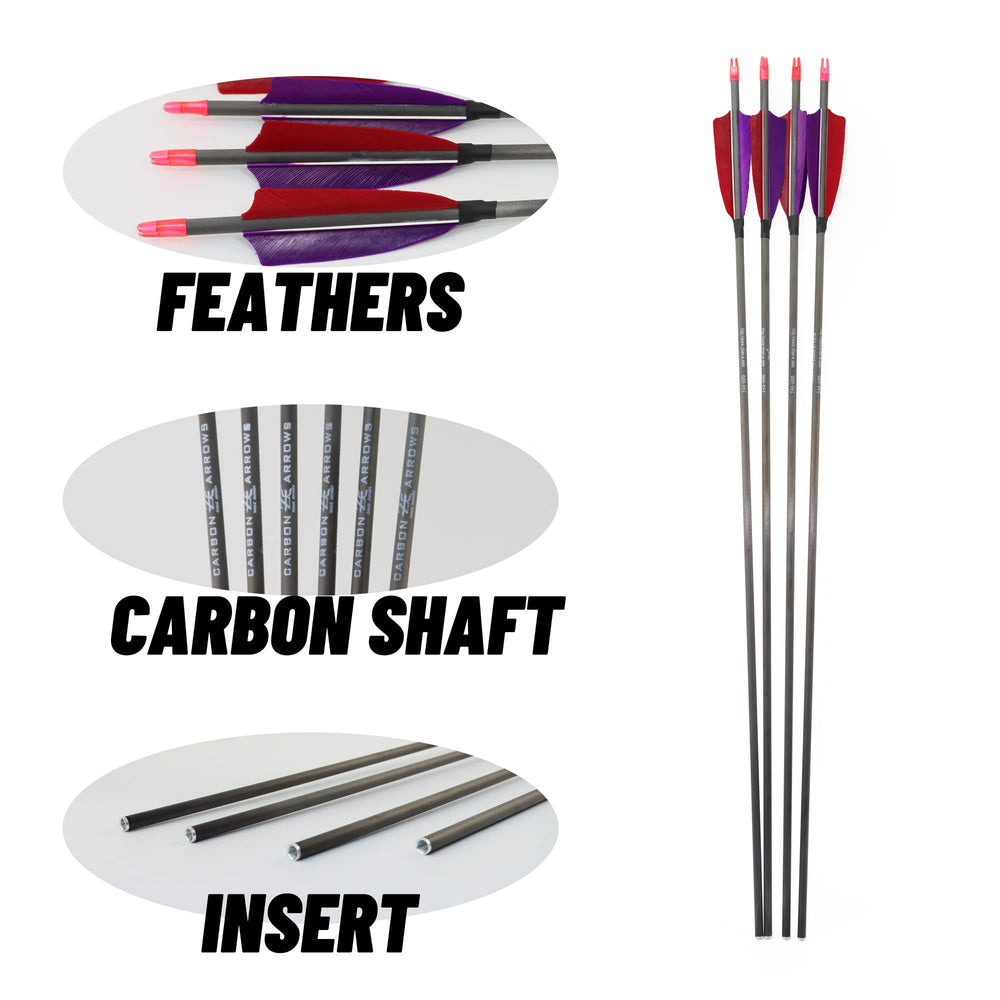 ZE ZHAN-E ARCHERY removable 100 grain tips enable quick field maintenance