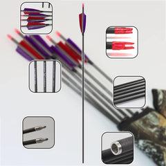 ZE ZHAN-E ARCHERY removable-100-grain-tips for quick field tuning and reuse.