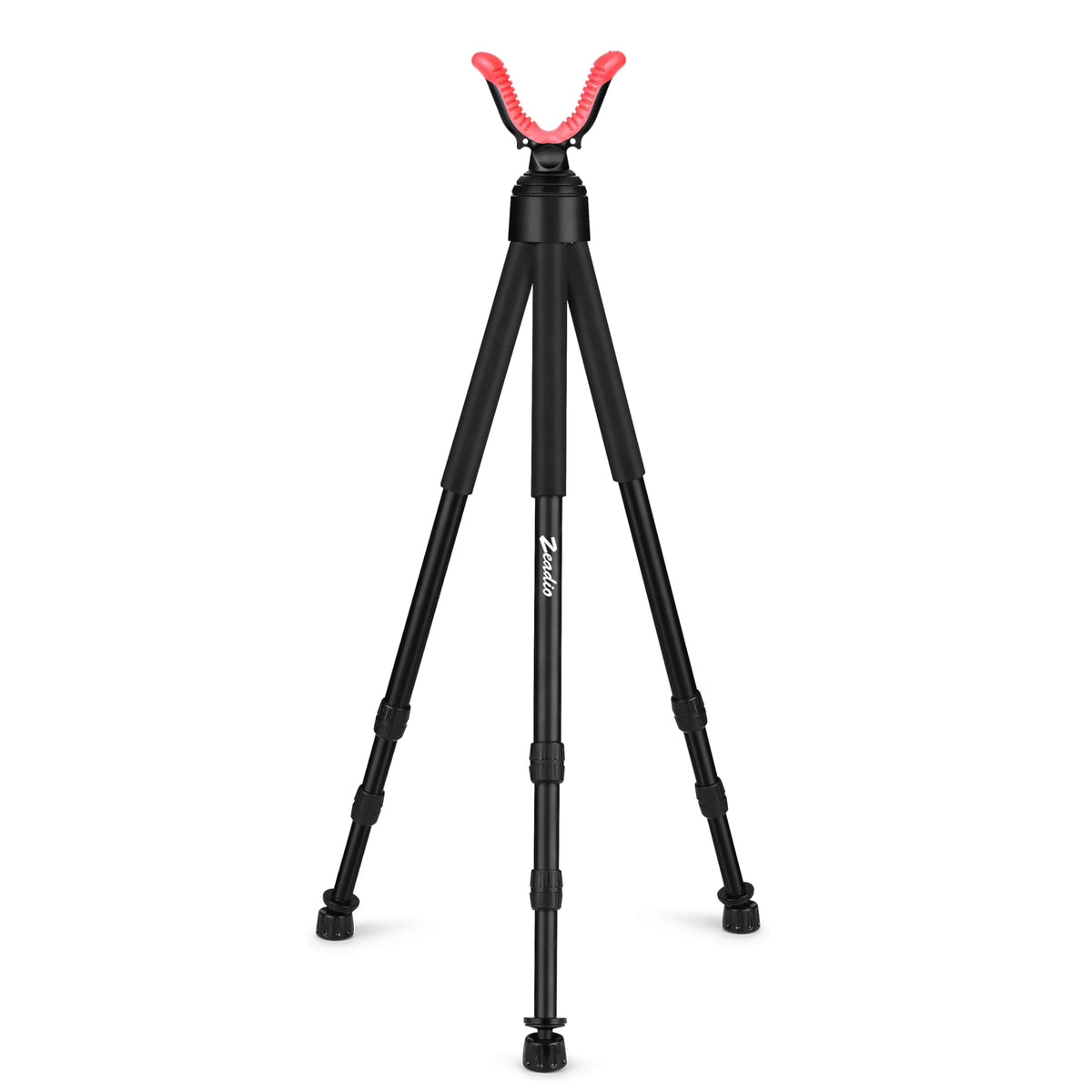 Zeadio tripod hunting rest foam grip close-up showing comfortable field handling