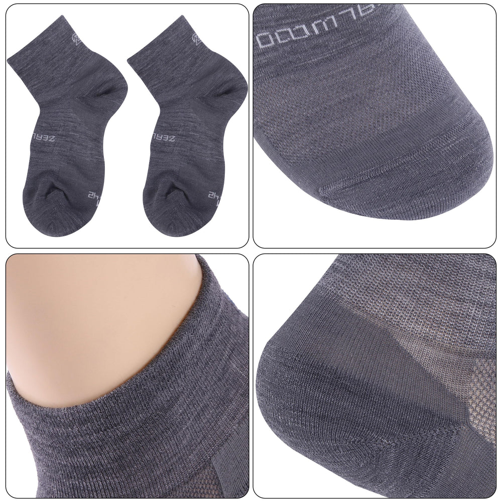ZEAL WOOD merino wool sock pack showcases versatile sport-to-casual wear options.