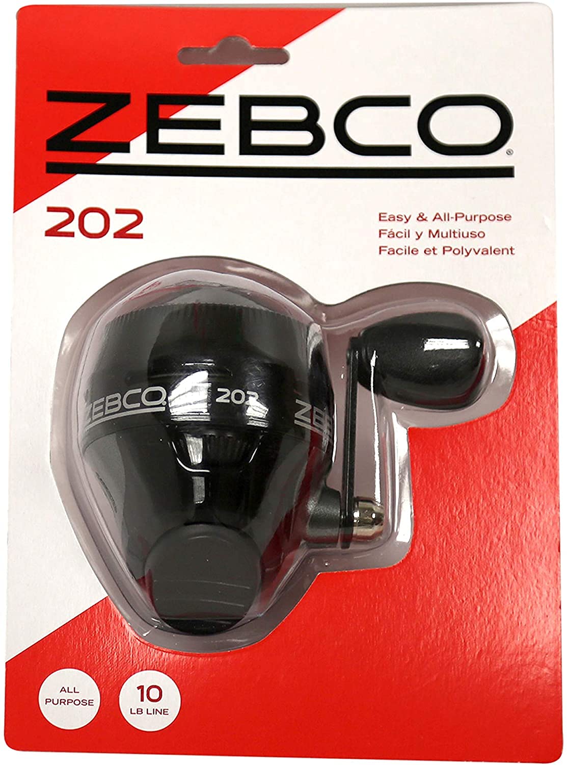 Zebco 202 out-of-package reel ready to fish right away.