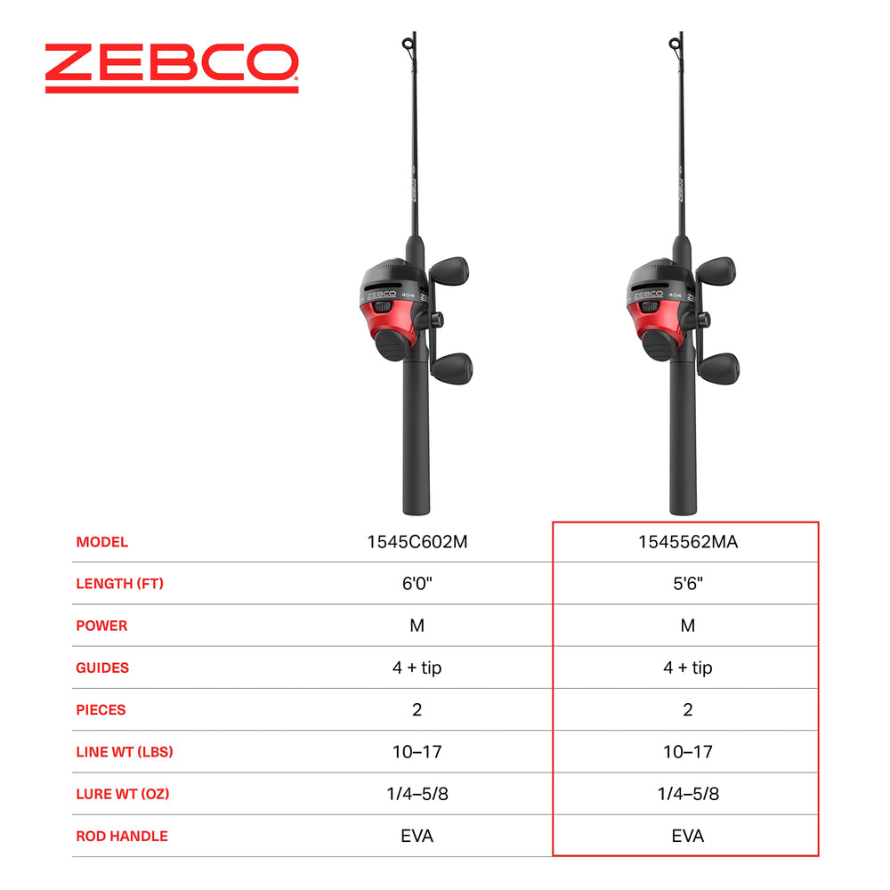 Zebco 404 pre-spooled-15lb-line saves setup time.