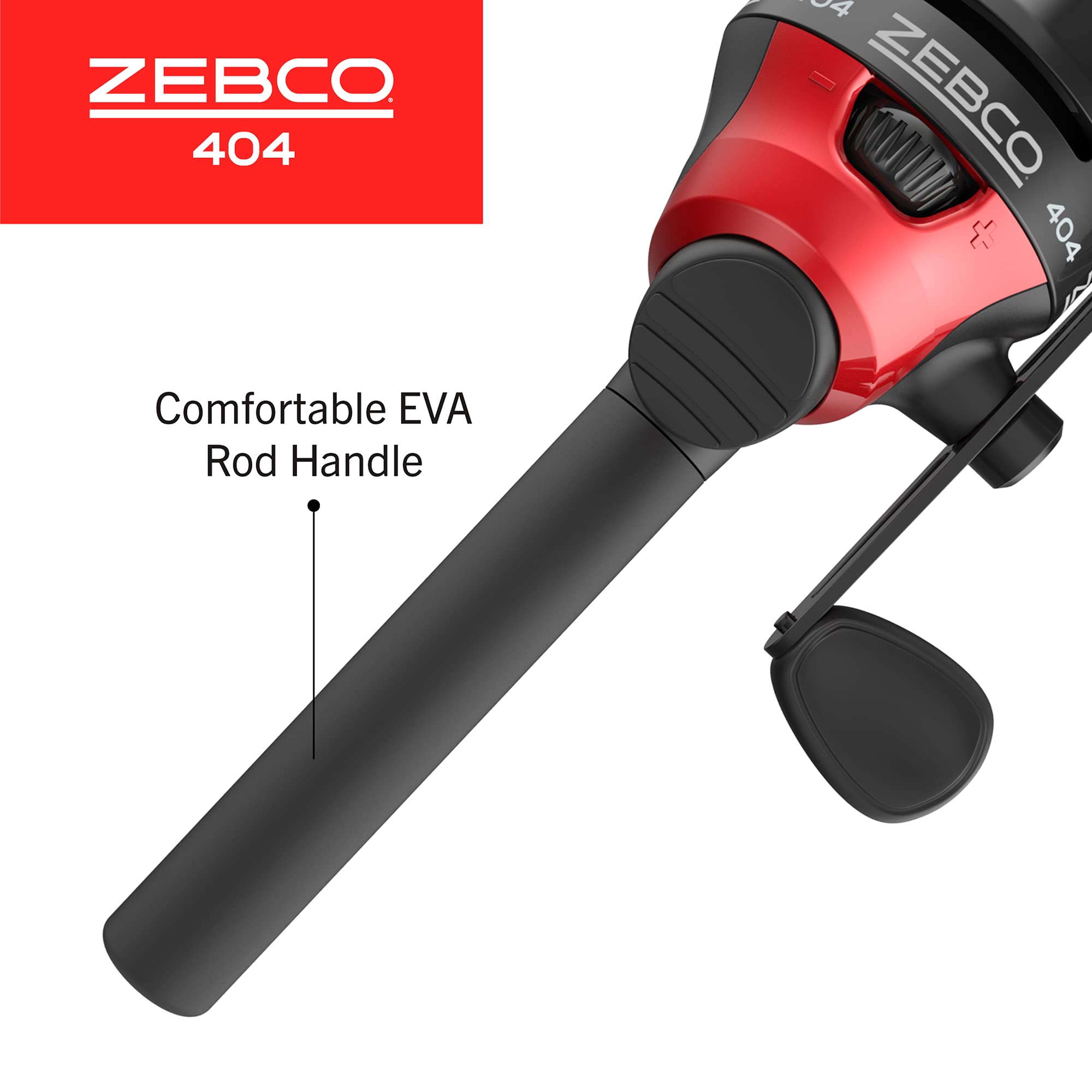Zebco 404 QuickSet anti-reverse helps maintain a steady hookup
