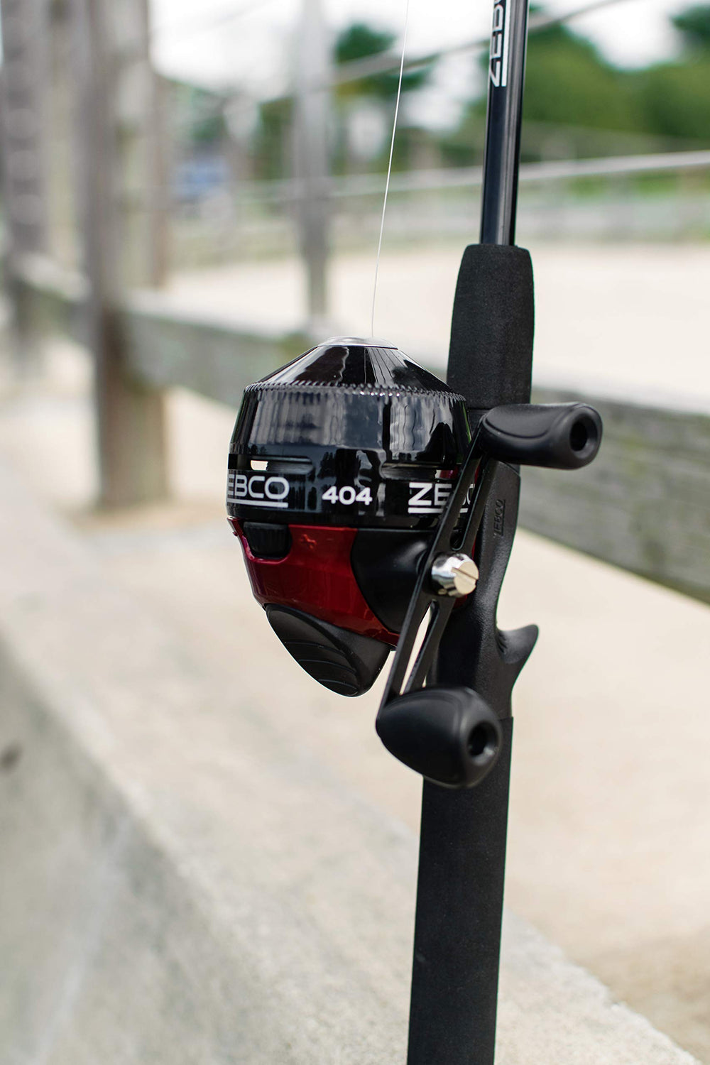 Zebco 404 right-hand-retrieve suits right-handed anglers.
