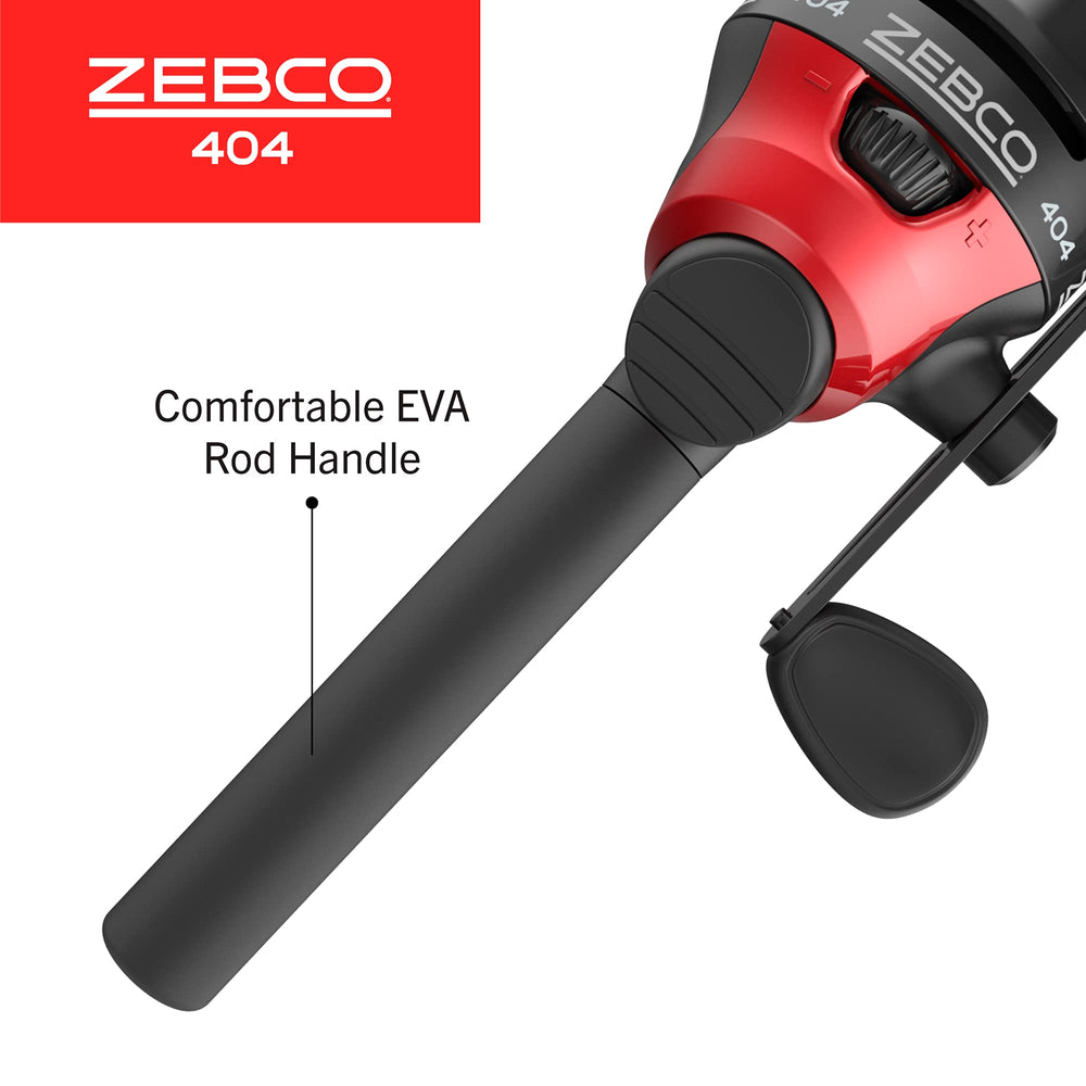 All-metal gears and smooth retrieve on Zebco 404 reel.