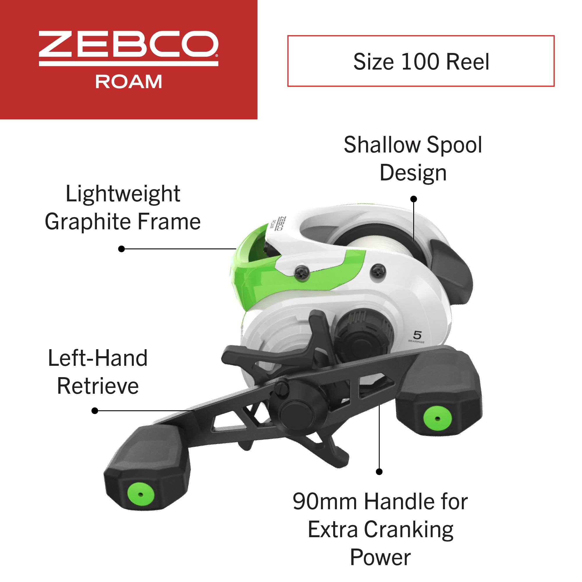 66-inch Zebco Roam medium-heavy rod with versatile lure control
