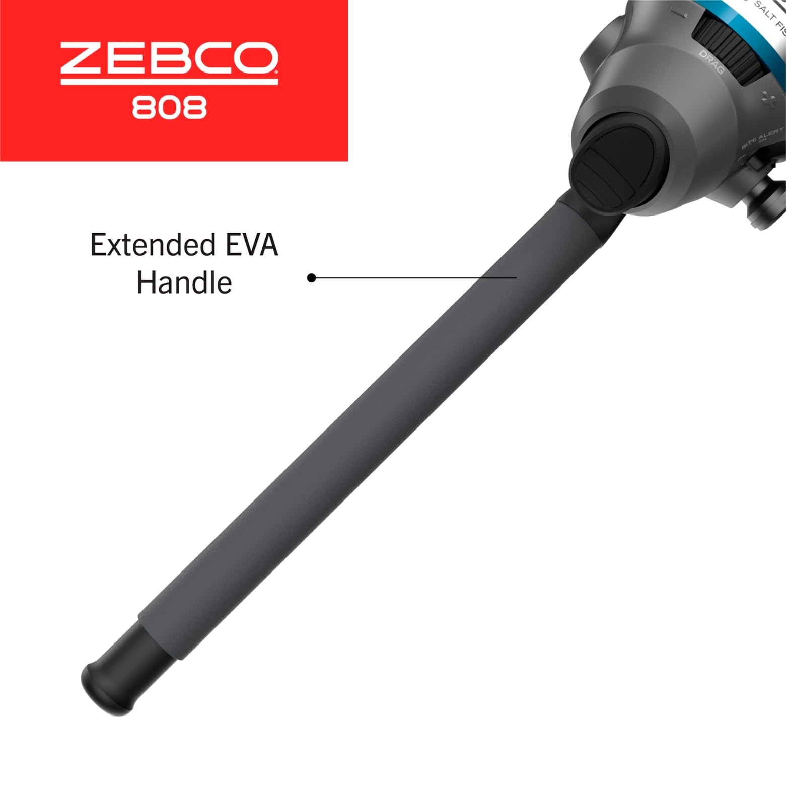 Zebco 808 all-metal gears deliver smooth, durable performance in harsh conditions.