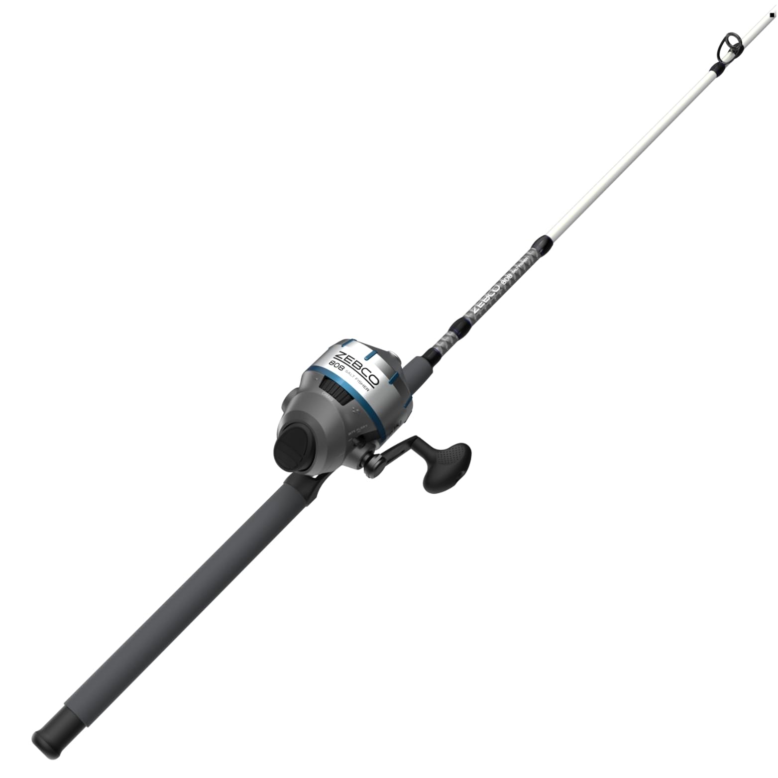 Zebco 808 saltwater spincast reel 80 for easy casting and reliability.