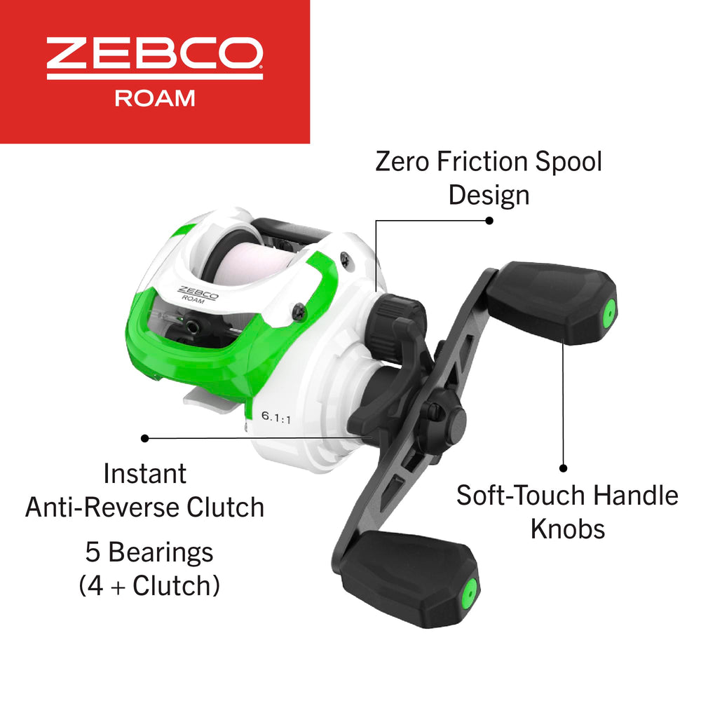 Zebco Roam 90mm handle delivers extra cranking power