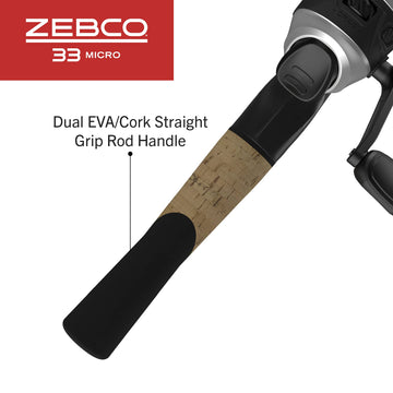 Zebco all-metal gears ensure smooth retrieval and lasting performance.