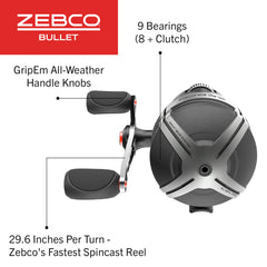 Close-up of the drag assembly on Zebco Bullet Spincast Reel 30